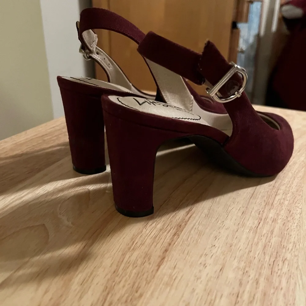 Life Stride Burgundy Heels - Picture 7 of 7